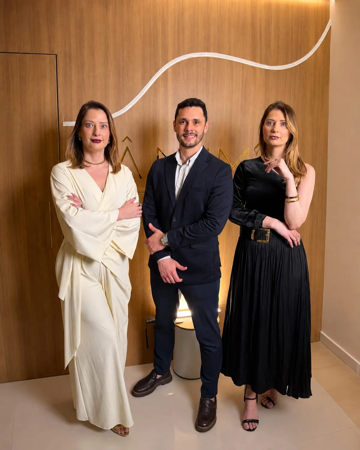 Os três fundadores da Ânima Clinic